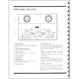 Pioneer RT-909 Reel to Reel Tape Deck Owners Manual
