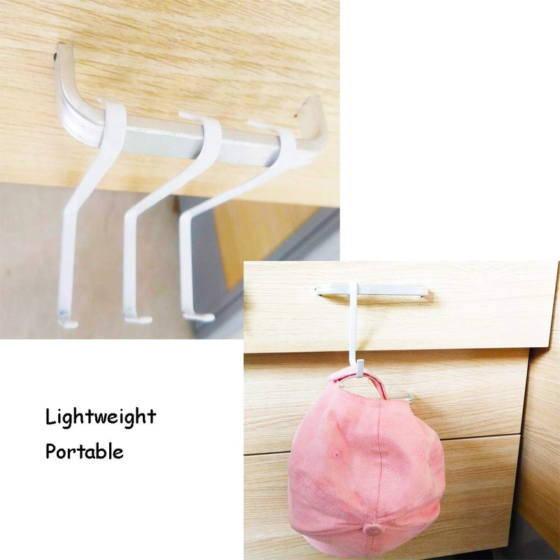 OJYUDD 12 Pack White Smart Over The Door Hook,2 Side