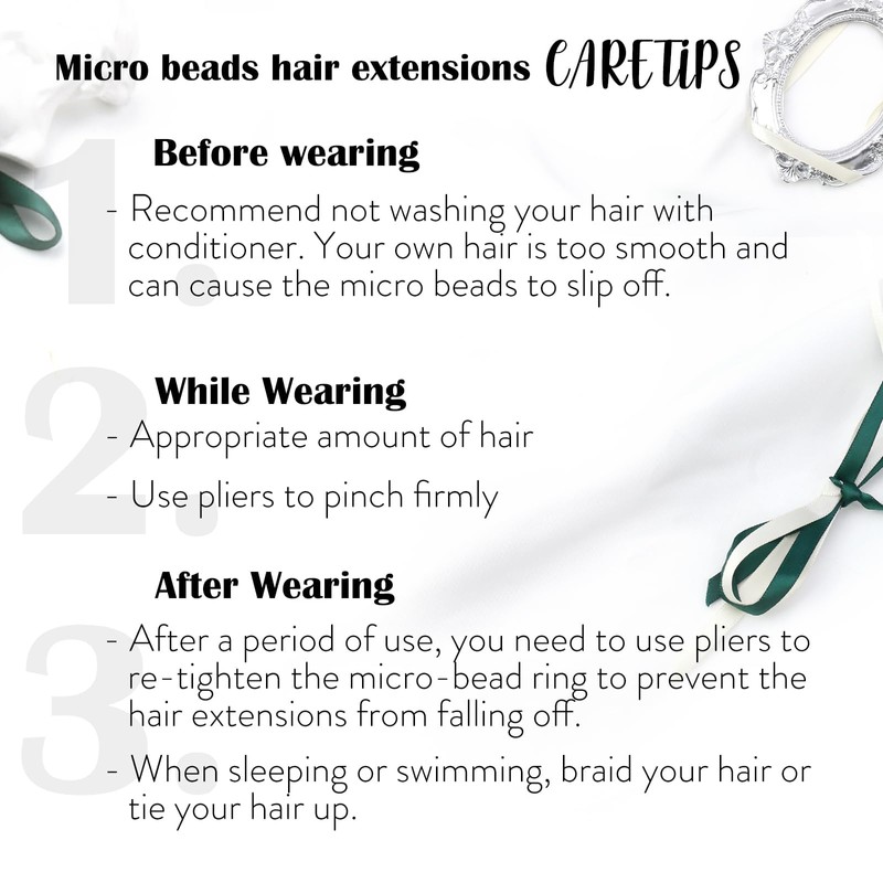 Moresoo Micro Ring Real Hair Extensions, 50 cm, Dark Brown