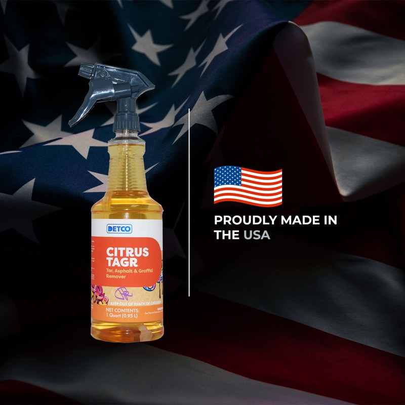 Detco -CITRUS TAGR (Tar,Asphalt, & Graffiti) REMOVER- D-Limonene Citrus Orange