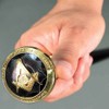 Classy Freemason Walking Stick Cane With Engraved Masonic Symbols On