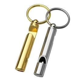 ARFUKA Set of 2 Whistle Emergency Whistle Sports Lessons Whistle with Key Ring and Bottle Opener Bottle Opener Bag Opener for School Gym Outdoor Camping Fishing Hiking Hunting Survival