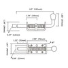 LGEGE Spring Loaded Latch - 2 Pack Heavy Duty Stainless