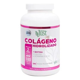 Justcollagen Colageno Hidrolizado 1800 180 Tabletas C E K Sabor Justcollagen