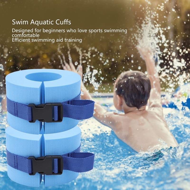 2Pcs EVA Foam Swim Aquatic Cuffs Water Aerobics Float Ring