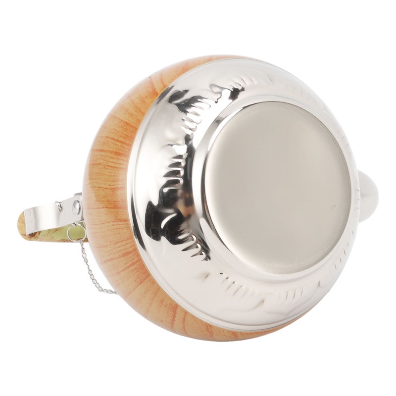 Tea Pot 1L Stainless Steel Thickened Strong Corrosion Resistant Silver