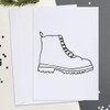 Large (A4) 'Work Boot' Blank Greeting Card (GC00025487)