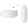 vidaXL LED Bathroom Wall-Mounted Mirror with Oval Shape and Integrated