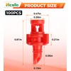 Hicello 100PCS 360 Degree Misting Nozzle Irrigation, Sprinklers Sprayer for