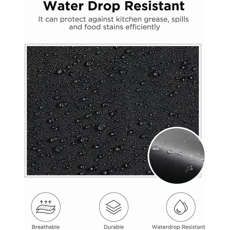 LOMETEB 2 Pack Mandil Delantal Para Chef Anti-agua Poliéster Algodón