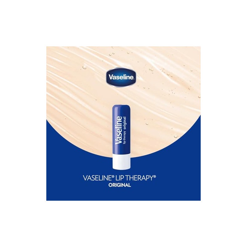 Vaseline Lip Therapy Advanced Petroleum Jelly, Skin Protectant, Travel Size
