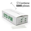 5,000 Pzs Plastiflecha Transp Etiquetadora Ropa Negocio 25mm Transparente