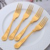 Buyer Star King Dessert Forks, Stainless Steel Gold Fork Set