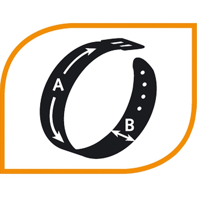 Ferplast Lux Dog Collar, 22 cm x 12 mm, Black