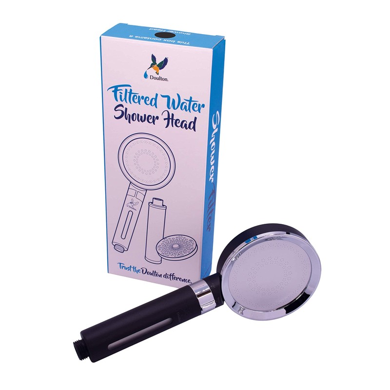 Doulton® Shower Head Water Filter (Black) ¦ Reduces Chlorine and