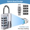 Heavy Duty, Combination Lock 4 Digit, Resettable, Waterproof Metal, School/Gym