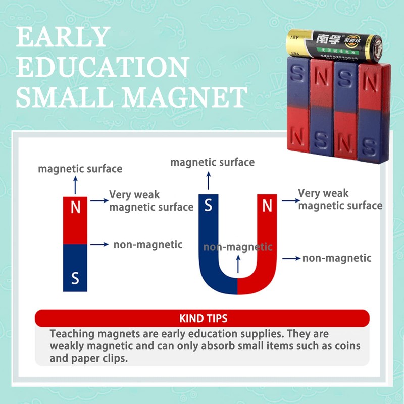 Science Magnet for Kids Bar Magnet Small with North South
