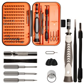 Precision Screwdriver Set – Magnetic Electronics Repair Tool Kit with 3 S2 Long Steel Bits, Laptop Screwdriver Set for Phone, Computer, Game Console, Camera, Eyeglass, Watch, and DIY Projects