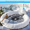 Bird Bath Heater Thermostatic Control IPX8 Waterproof Heated Water Deicer
