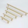 POVEFONK 10 Pack 5 inch(128mm) Brushed Brass Kitchen Cabinet Handles