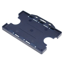 Customcard ltd® Double Sided ID Card Holder Two Sided Badge Holder Navy (Pack of 1)