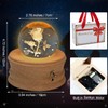 Kibuhain 3D Crystal Ball Music Box with Projection LED Light