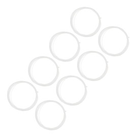 M METERXITY 8Pcs Badminton Racket String - High Flexibility Training Nylon Racquet String Line Badminton Repair Accessory for Badminton (10Mx0.75mm, White)
