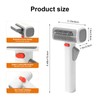 DingGreat 2-in-1 Pet Grooming Comb and Deshedding Brush, Self-Cleaning Dog