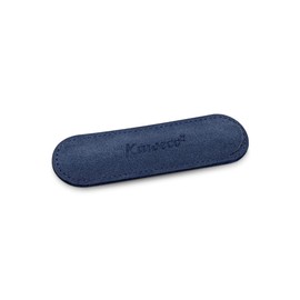 Kaweco Eco Velour Navy Pen Case 12 x 3.5 cm, Suitable for Sport Series I Writing Instruments, Genuine Velour Leather, Pen Case 1 Pen Capacity
