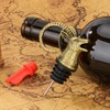 DRMFLE Bronze Antelope Head 2-in-1 Zinc Alloy Wine Pourer &