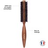 Plisson 10 Row 100% Wild Boar Round Hair Brush -