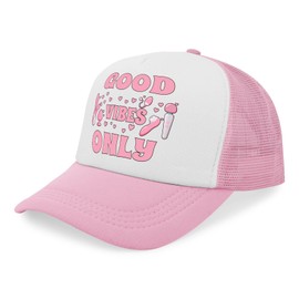 Funny Toy Trucker Hat Unisex Adult Trucker hat Camping caps for Boyfriends (Pink)