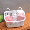 Aramox and Organized Hanging Shower Caddy, Plastic Draining Holes Multifunctional