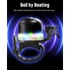 Bike Bell Bicycle Bell with RGB Lights: Crisp Loud Melodious