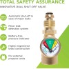 Unbranded GasStop - Propane Gas Bottle Gauge with Emergency Shut-Off