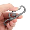 Titanium Alloy Keychain Men's Waist Belt Buckle Outdoor Carabiner Hanging