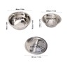3pcs Stainless Steel Drain Basket Vegetable Cutter 3 in 1