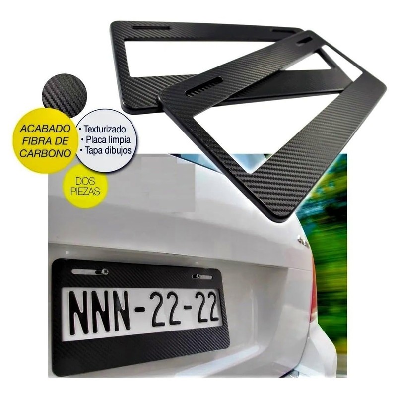 REDLIZARD - Porta Placas para Automovil Tipo Europeo Cubre Estados