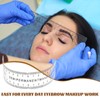 Healifty Eyebrow Ruler PVC Flexible Eyebrow Microblading Ruler Permanent Makeup
