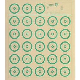 American Target USBR - US Bench Rest Target (18 Pack) 50 Yard Tagboard, Green 14"x16" SHIPS FREE