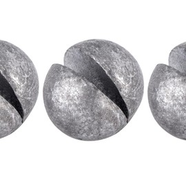 Dr.Fish 100 Pack Round Split Shot Weights Fishing Sinker Clip on Line Weight Tackle Fly Fishing Freshwater Saltwater 1/480oz