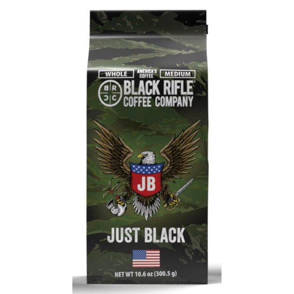 Black Rifle Coffee Whole Bean Just Black Medium Roast