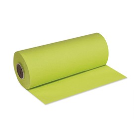 DeinPack Airlaid Table Runner, Yellow Green, 40 cm x 24 m, Plain Disposable Table Runner, Perforation Every 120 cm, High-Quality Table Runner, Ideal for All Decorations, Weddings and Parties