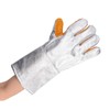 1 Pair Cowhide Welding Gloves Heat Resistant Fireproof Hard Wearing