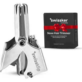 Swissklip Human Power Nose Hair Trimmer for Men | Manual Nose Hair Trimmer fo...