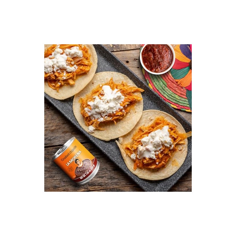 La Morena Crushed Chipotle peppers 7.9oz (SINGLE) (Packaging may vary)