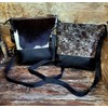 Ranch Junkie Highlands Genuine Cowhide Large Crossbody Bag Black Cowhide