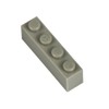 Q-BRICKS Beutel 250Stck. Bausteine 1x4 Steingrau 280