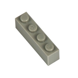 Q-BRICKS Beutel 250Stck. Bausteine 1x4 Steingrau 280