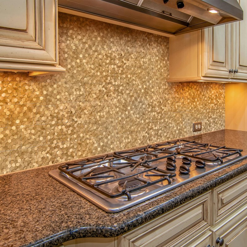 STICKGOO Peel and Stick Backsplash Tiles, Stick on Mosaic Self